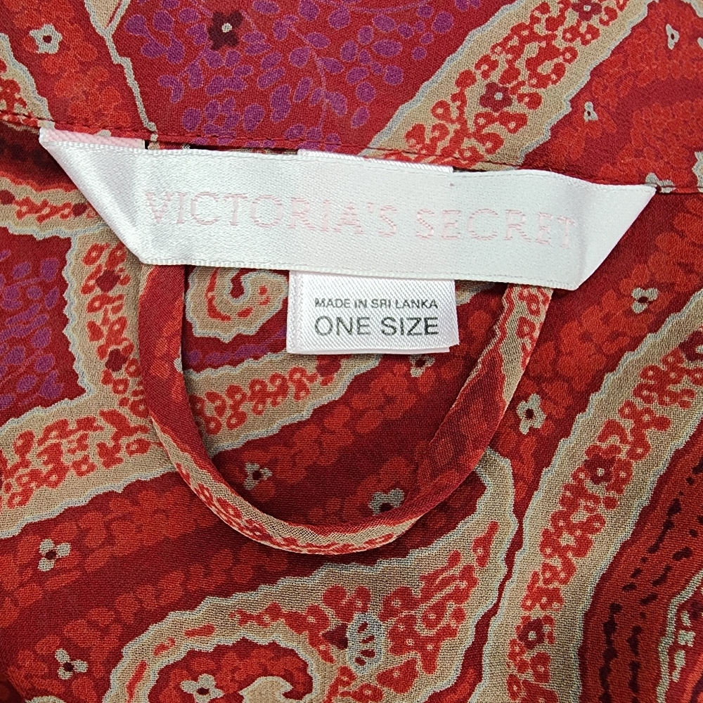 Victoria's Secret Vintage Paisley Robe, One Size Fits Most - Picture 5 of 6